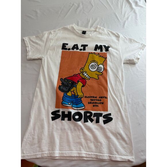 Eat My Shorts X Northern Heretic Electric Avenue Tattoo T-Shirt Size Small - Picture 2 of 9